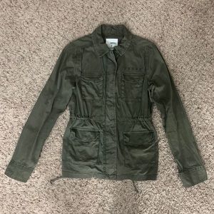 Zip up cargo jacket